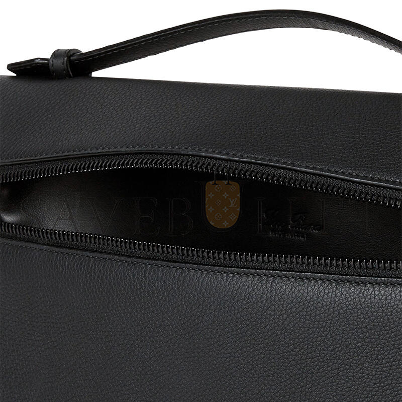 LORO PIANA EXTRA POUCH L29 GRAINED CALFSKIN FAN9085 (29*17*5cm)